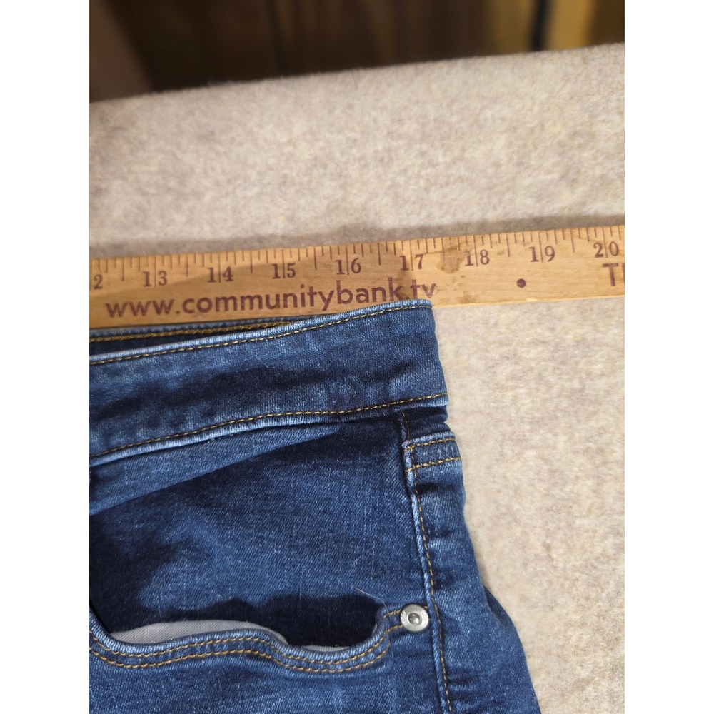 Old Navy The‎ Curvy Skinny Jeans Dark Wash Denim Blue Size 16 33W - Picture 2 of 6